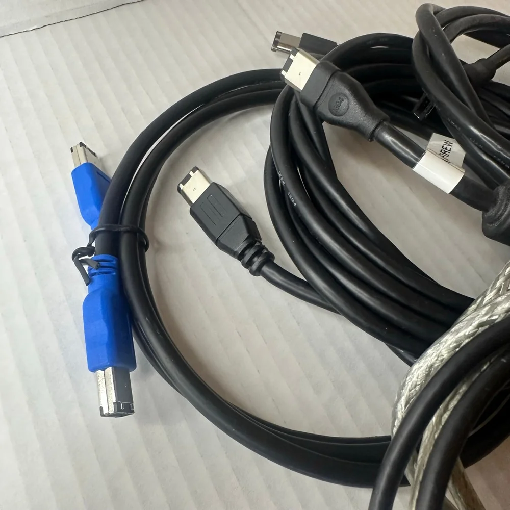 Lot of 11 FireWire 400 Cables (Various Lengths)